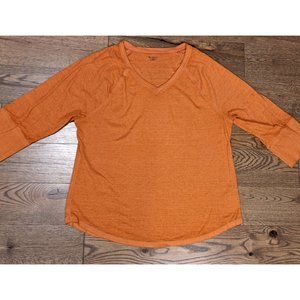 RuffHewn Women's 3/4 Length Sleeve Orange XL